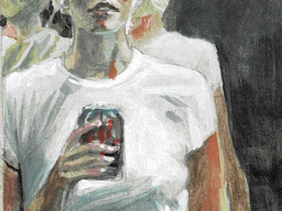 femme dans un ascensseur